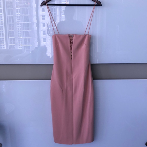 BEC & BRIDGE Metamorphic Plunge Dress in Blush 4 - Picture 4 of 8